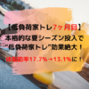 低負荷家トレ7ヶ月目の成果報告